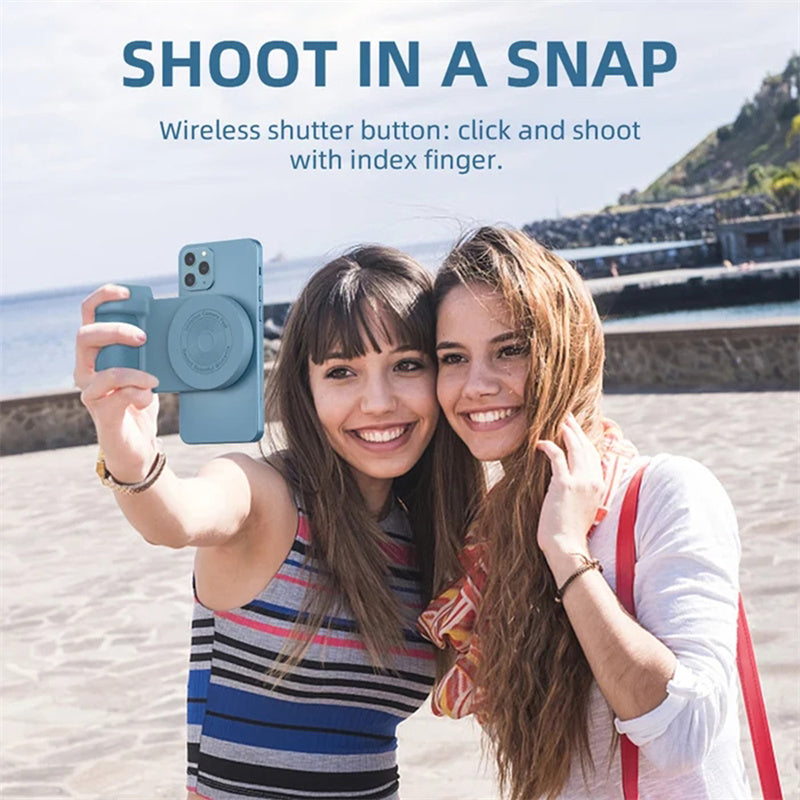 3-in-1 Magnetic Anti-Shake Camera Grip for Smartphones
