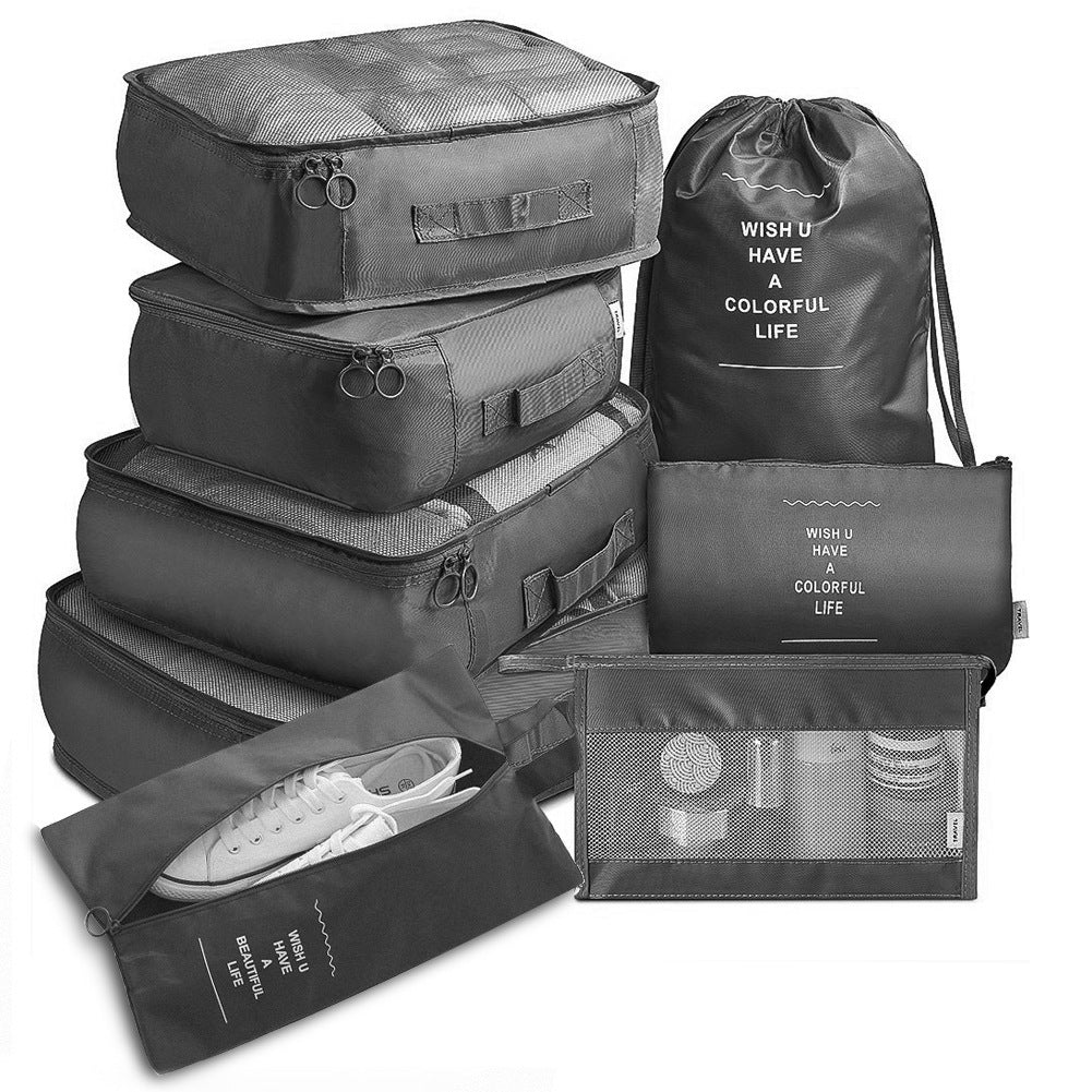 8-Piece Travel Packing Cubes – Luggage Organizer Set for Clothes & Accessories