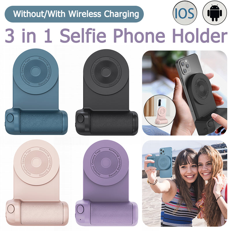 3-in-1 Magnetic Anti-Shake Camera Grip for Smartphones