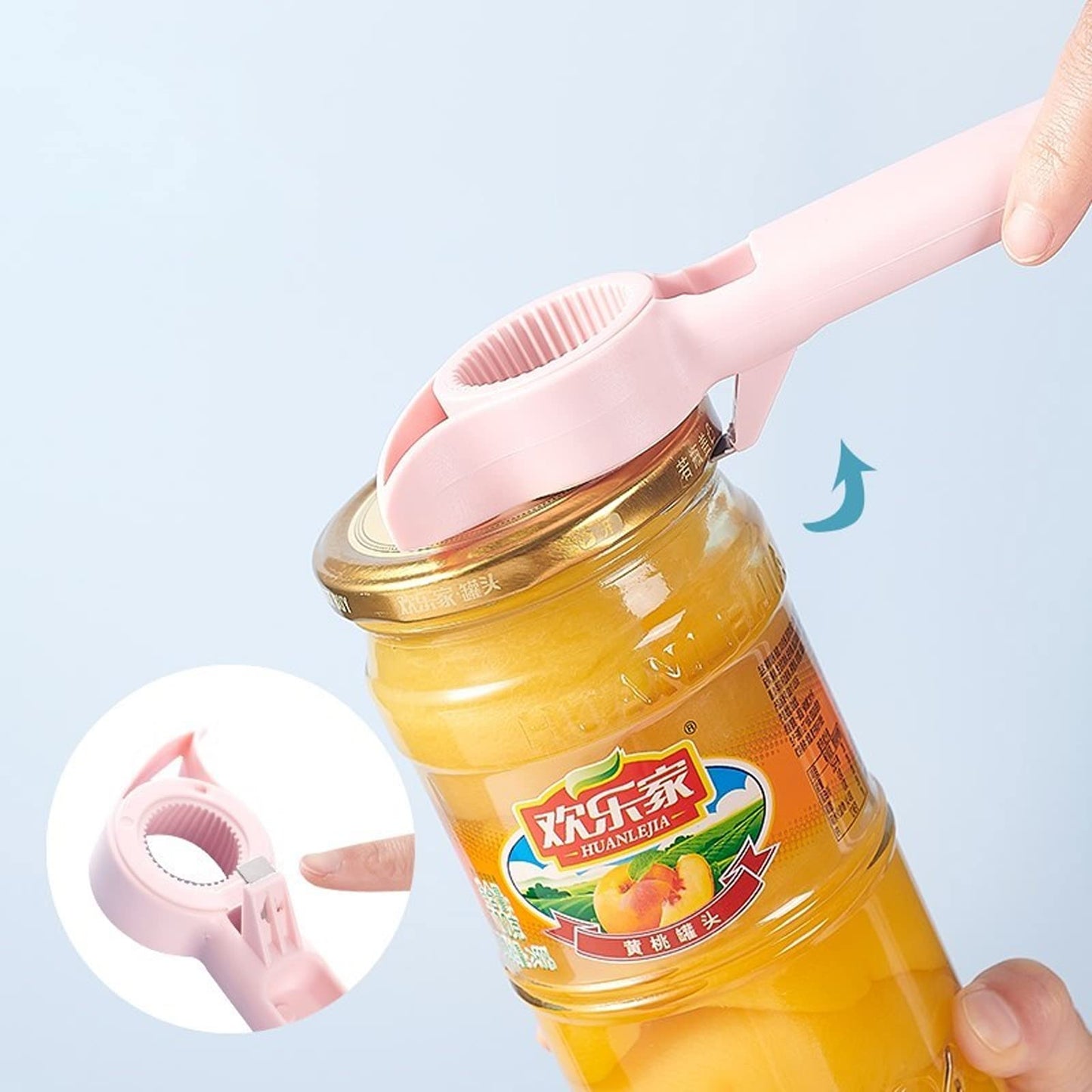 4-in-1 Multifunction Bottle & Can Opener – Cute Manual Bar Tool for Bottles, Cans & Jars | Kitchen Gadget